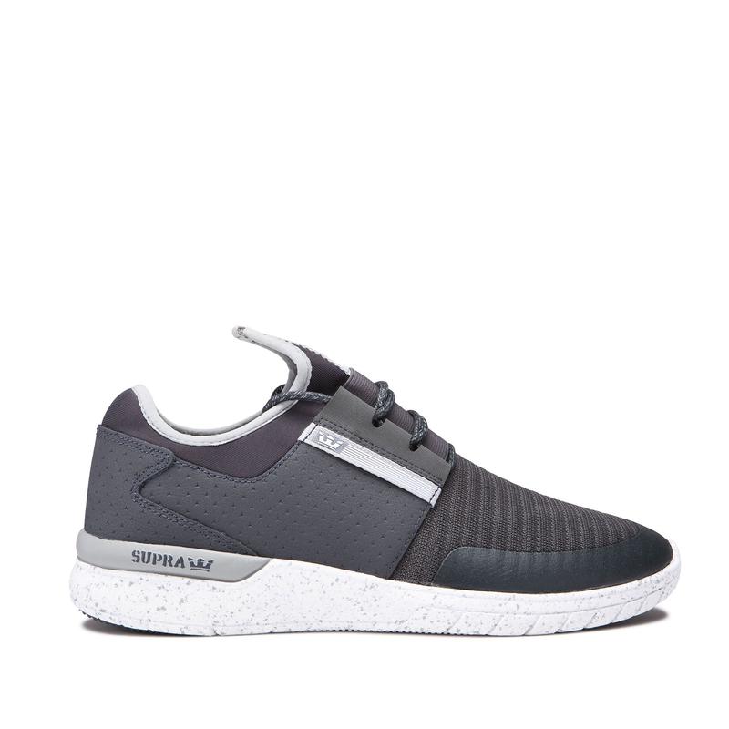 Supra FLOW RUN Sneaker Low Damen DunkelGrau Lagerverkauf WQXKZ8391